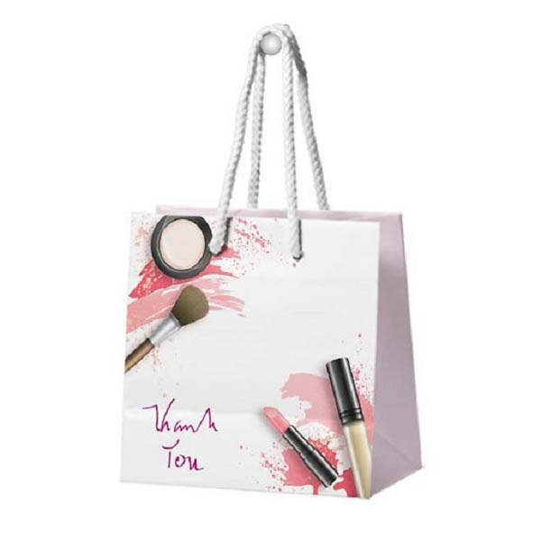 Mẫu in túi giấy mỹ phẩm đẹp với chữ “thank you”