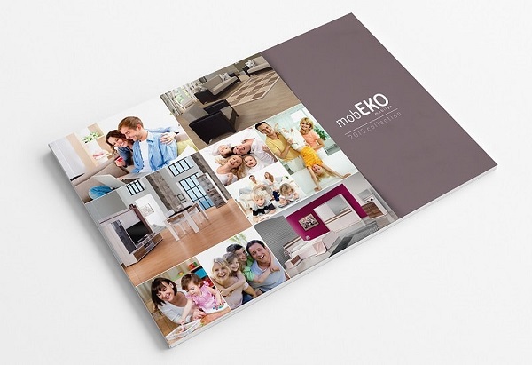 Hình ảnh tươi vui trên bìa Catalogue nội thất thu hút khách hàng 