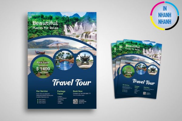 IN NHANH NHANH địa chỉ thiết kế tờ rơi quảng cáo du lịch uy tín
