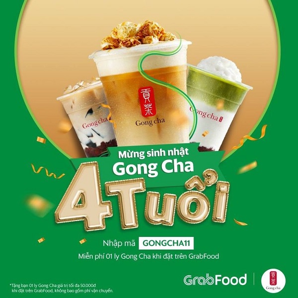 Mẫu Poster quảng cáo trà sữa Gong Cha