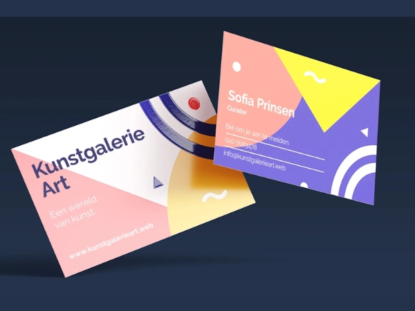 Mẫu name card giấy mỹ thuật bắt mắt