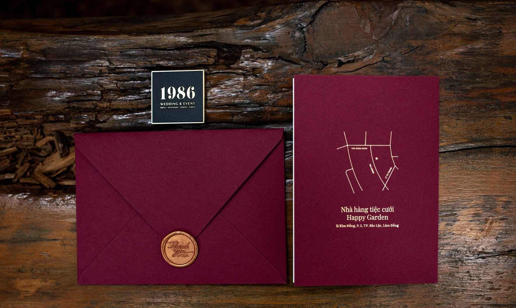 Thiệp cưới 1986 đã sự nổi tiếng và kèm theo chất lượng không thể bàn cải