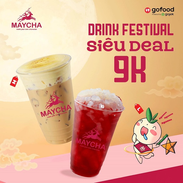 Mẫu Poster quảng cáo trà sữa Maycha