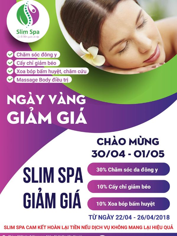 Mẫu tờ rơi quảng bá chương trình giảm giá ngày vàng nhân dịp 30/4 - 1/5