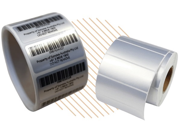 In tem cuộn từ chất liệu xi bạc