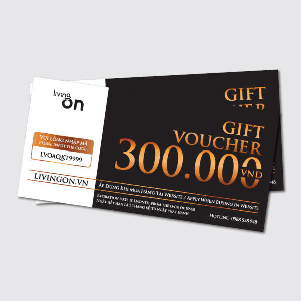 Gift voucher tặng kèm khi mua hàng 