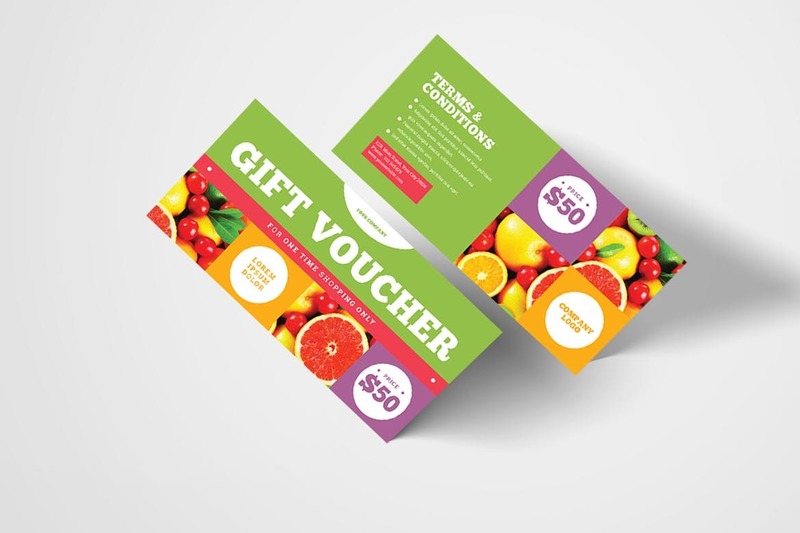 Mẫu voucher mua hàng trái cây