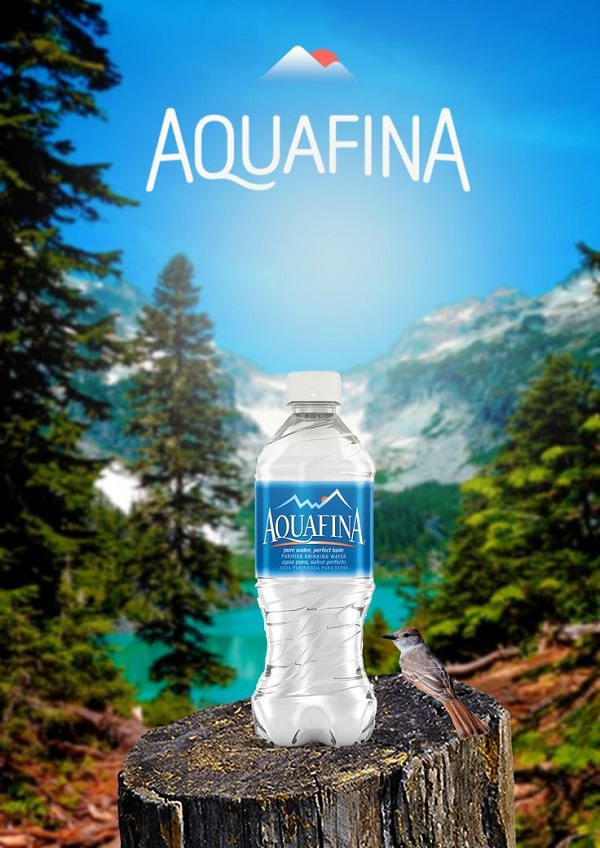 Poster mang giá trị xanh của Aquafina