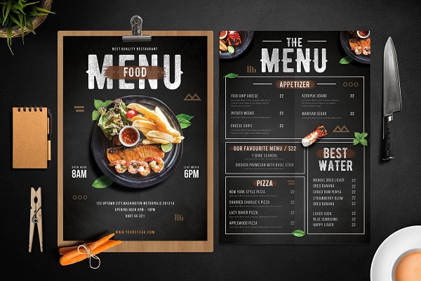 Mẫu menu đẹp cho quán ấn tượng, đặc sắc&nbsp;