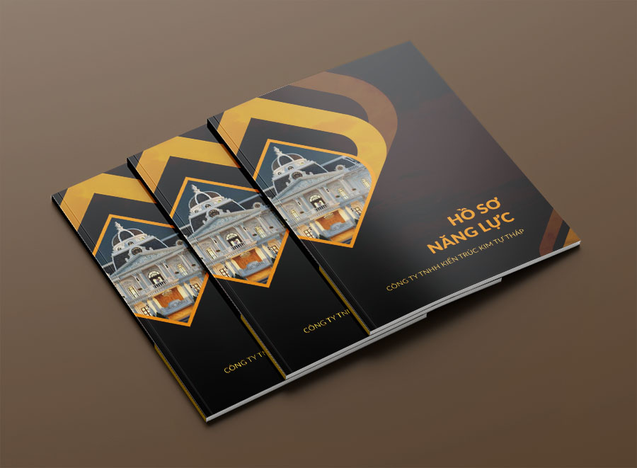 Mẫu hồ sơ năng lực với thiết kế sang trọng