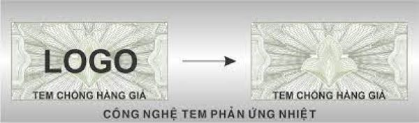 Tem chống giả kiểm tra bằng công nghệ nhiệt