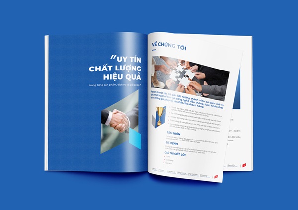 Mẫu catalogue giới thiệu công ty đơn giản, xúc tích