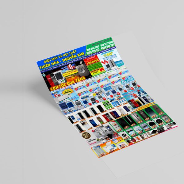 Mẫu tờ rơi điện máy Thiên Hòa - Nguyễn Kim