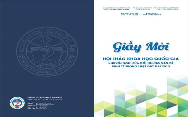 Mẫu thiết kế giấy mời tham dự hội nghị