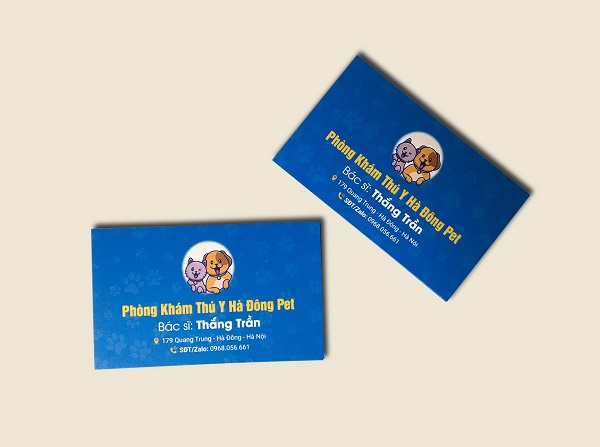 &nbsp;Mẫu card visit cho bác sĩ thú y