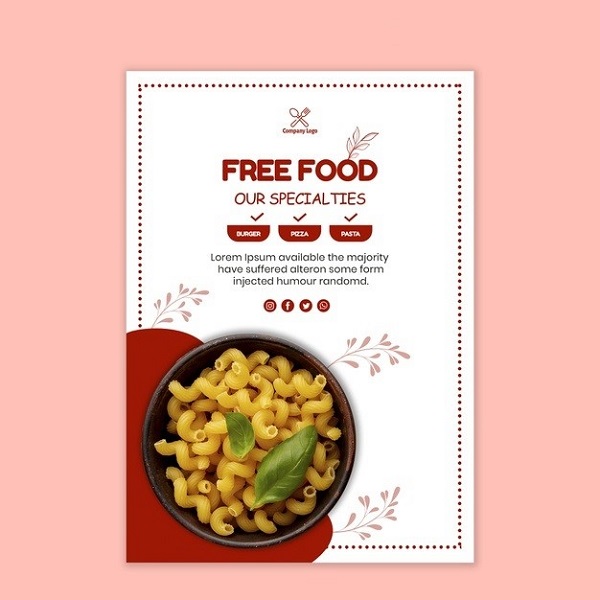 Những mẫu Poster quảng cáo đồ ăn có màu sắc bắt mắt, thu hút