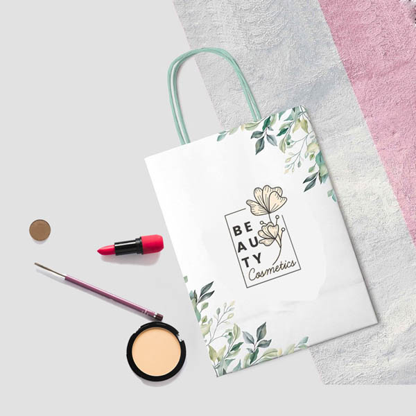 Mẫu túi đựng mỹ phẩm viền hoa nổi bật