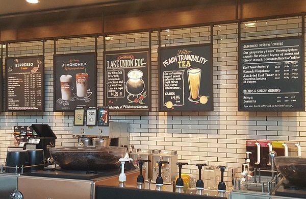 Mẫu menu quán cafe dạng bảng&nbsp;