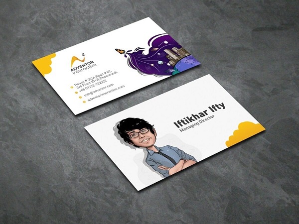 Thiết kế card visit cho nghệ sĩ đầy nghệ thuật 