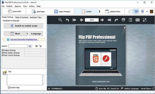 Làm Catalog online bằng phần mềm FlipBuilder