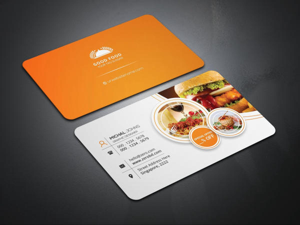Card visit nhà hàng được coi là bộ mặt thương hiệu của nhà hàng