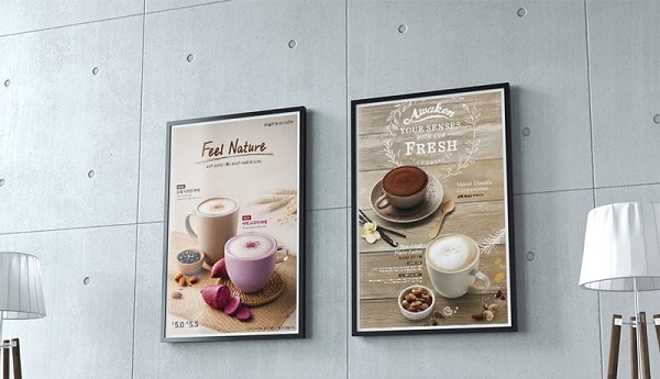 Mẫu Poster quảng cáo Cà phê phong cách hiện đại