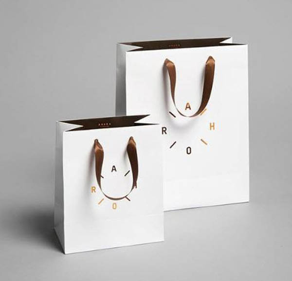 Mẫu túi giấy mỹ phẩm in chữ ép kim