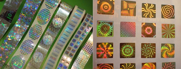 Mẫu tem vỡ niêm phong 7 màu đẹp