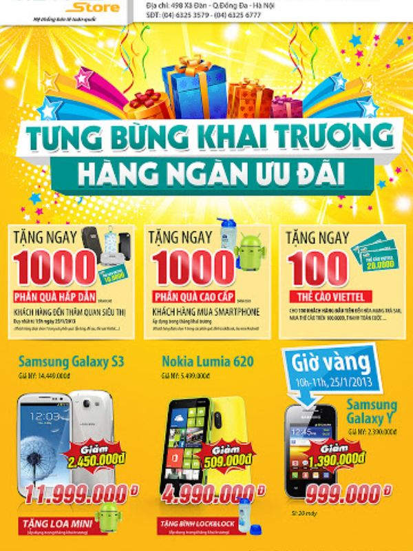 Mẫu tờ rơi khai trương mới sản phẩm đã hơn, nhiều hơn từ Điện Máy Xanh