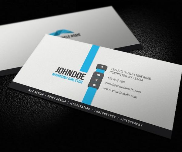 Mẫu card visit đơn giản