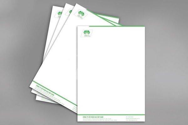 Mẫu giấy tiêu đề cho công ty