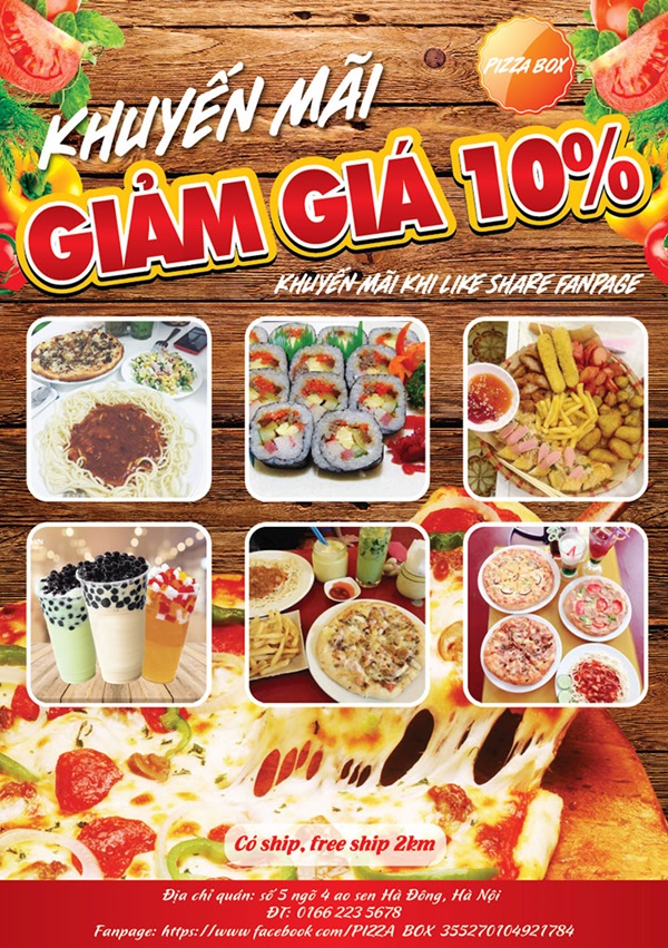 Mẫu tờ rơi giới thiệu các chương trình giảm giá