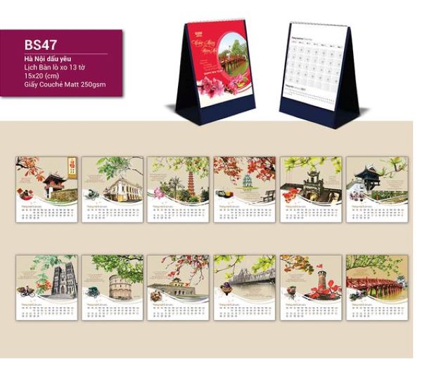 Trao nhau lịch để bàn, để Tết này ngập tràn may mắn