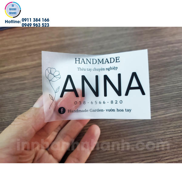 Decal trong in ấn đẹp mắt