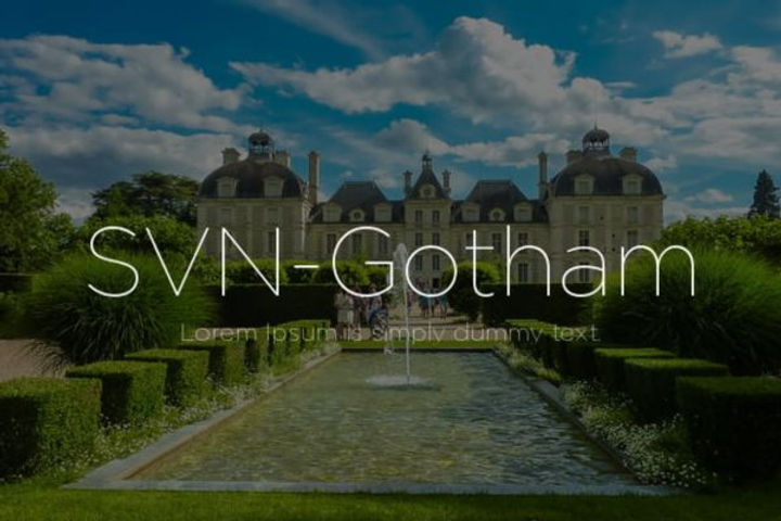 Font chữ SVN-Gotham sắc nét