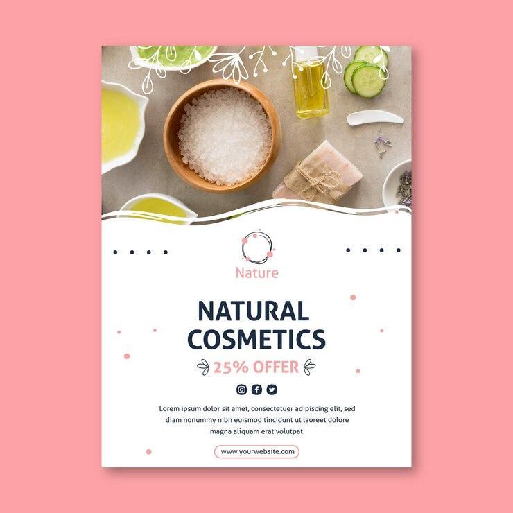 Tờ rơi giới thiệu các sản phẩm làm đẹp handmade