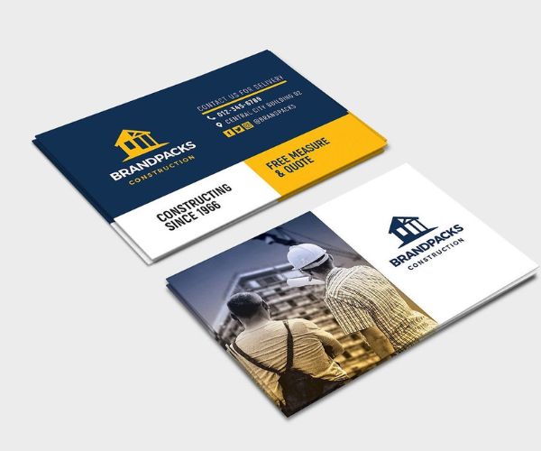 Card visit công ty vật liệu xây dựng