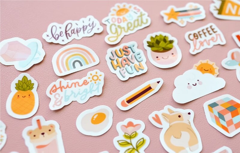 In và cắt sticker đơn giản bằng máy in