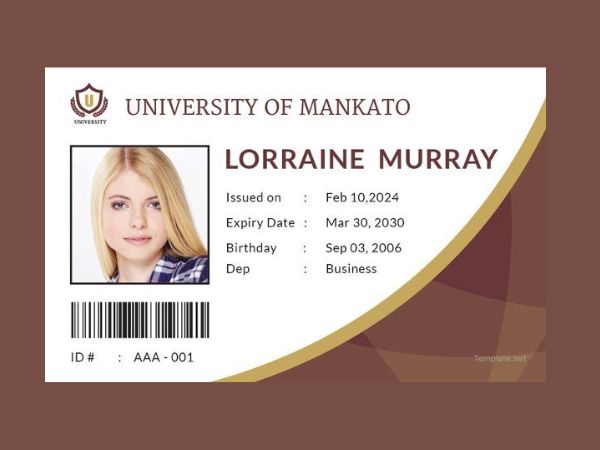 Thẻ sinh viên, học sinh chứa đầy đủ thông tin có thể tích hợp mã vạch