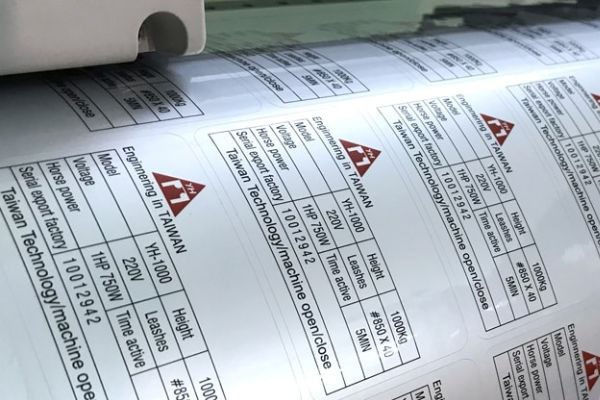 Mẫu tem phụ hàng nhập khẩu giúp người tiêu dùng dễ dàng nắm bắt thông tin sản phẩm