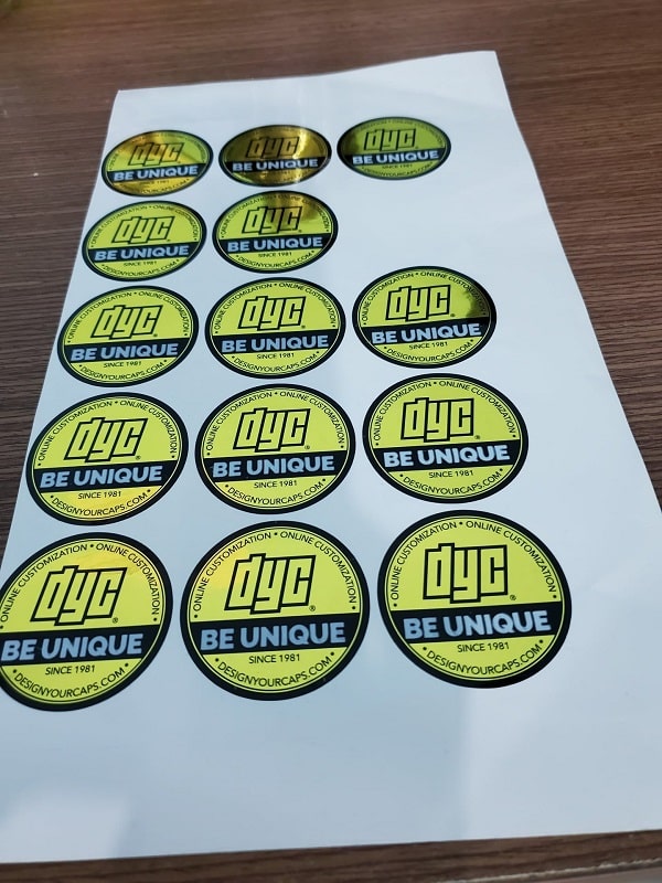 Mẫu sticker BE UNIQUE