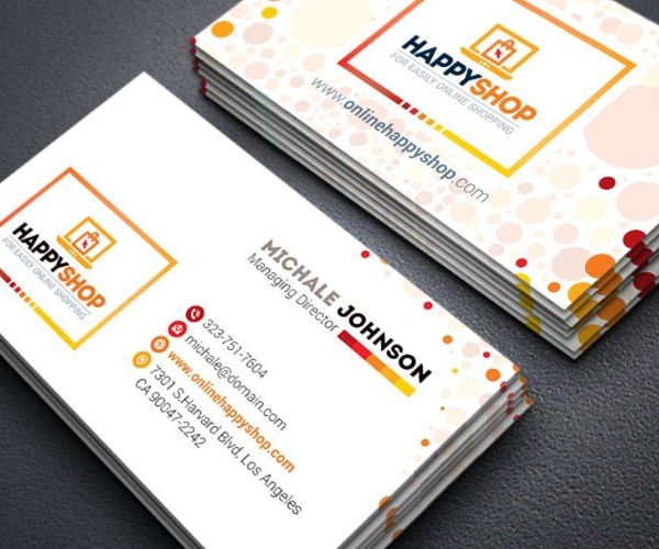 Mẫu card visit cửa hàng kinh doanh