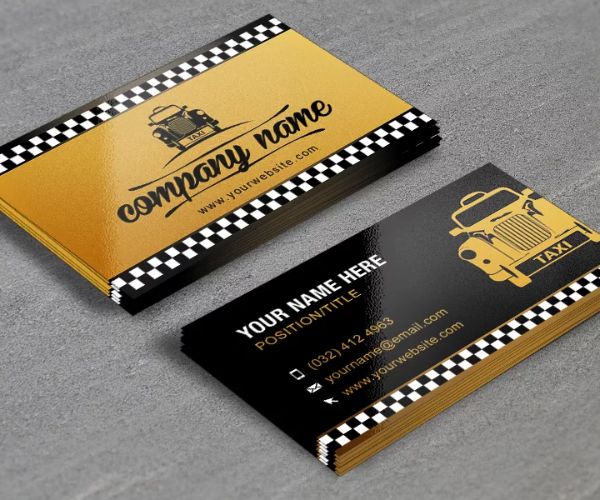 Mẫu card visit dịch vụ đặt và cho thuê xe