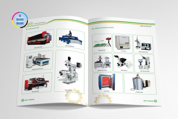 Mẫu catalogue dành cho các thiết bị cơ khí