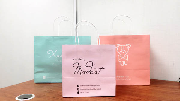 Một số mẫu túi giấy mỹ phẩm màu pastel đẹp