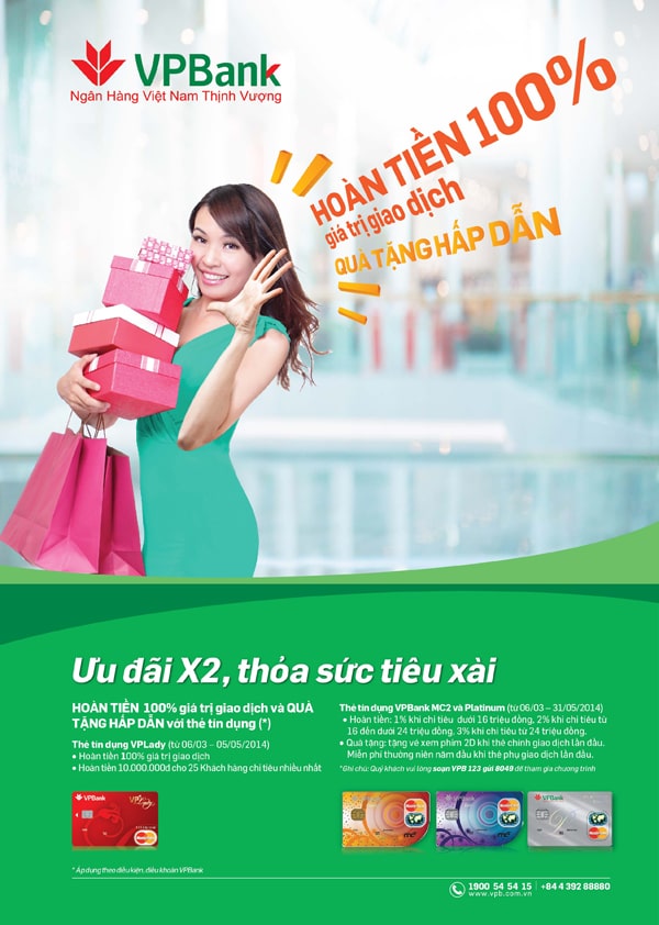 Mẫu tờ rơi VPBank ấn tượng