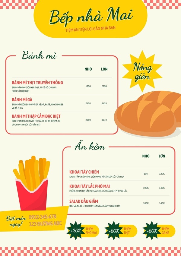 Mẫu menu Powerpoint dọc số 6