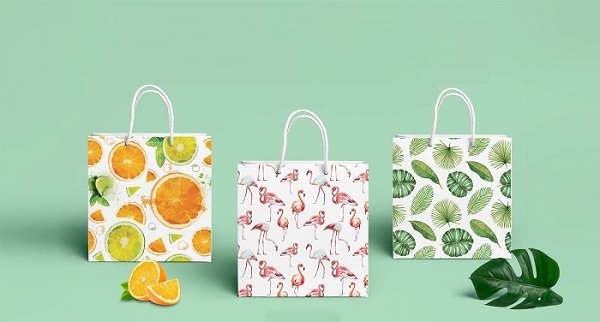 Mẫu túi giấy đựng quà tặng họa tiết bắt mắt