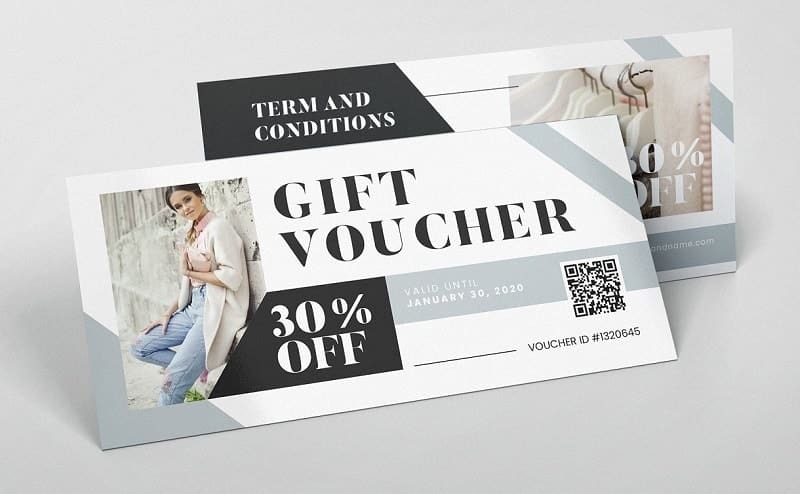 Mẫu voucher cửa hàng thời trang