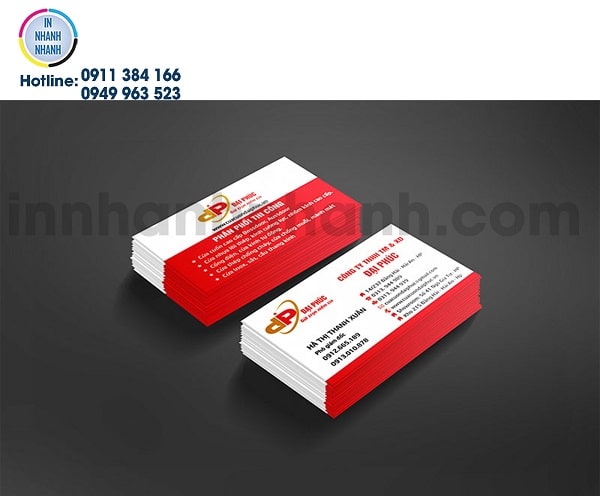 Business card lĩnh vực giải trí